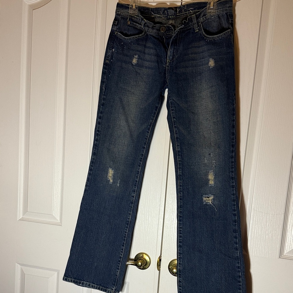 Roxy Dark Blue Straight Leg Jeans